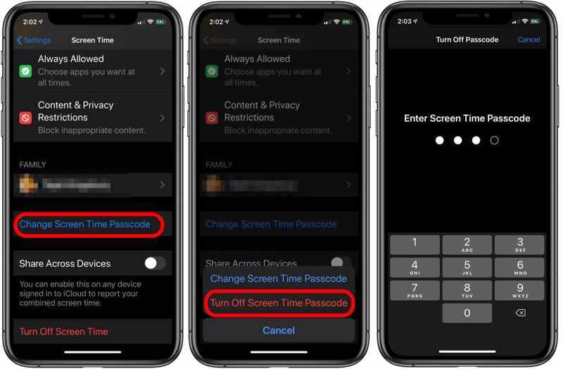 Remove Screen Time Passcode