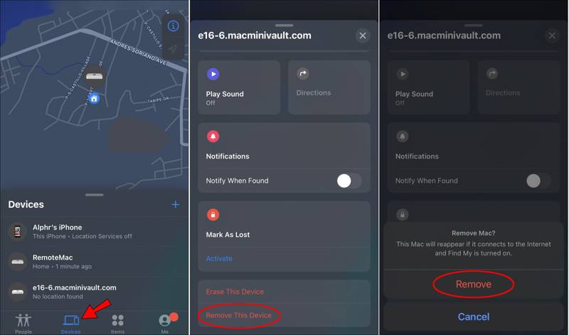 Eliminar cuenta Buscar mi