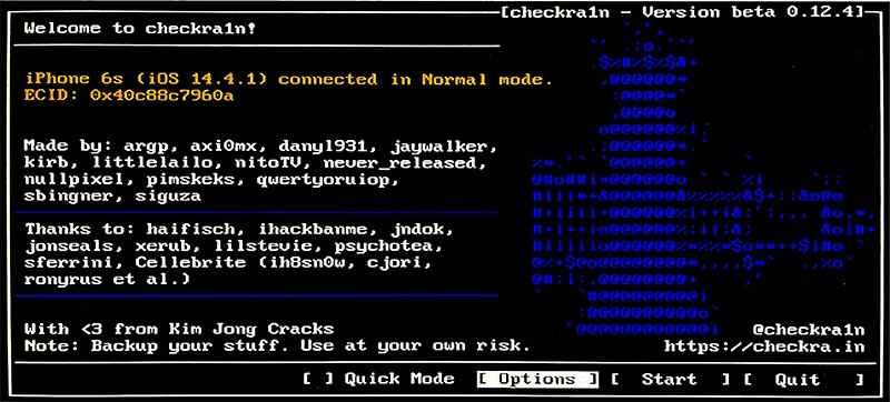 Checkra1n Screenshot