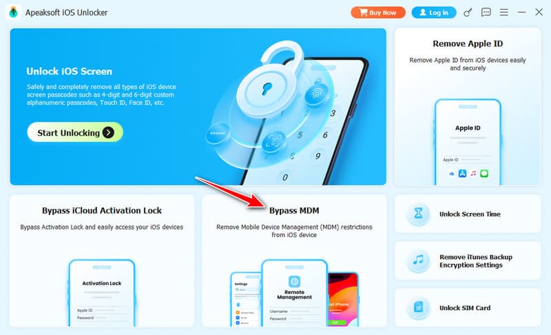 Bypass mdm apeaksoft ios unlocker
