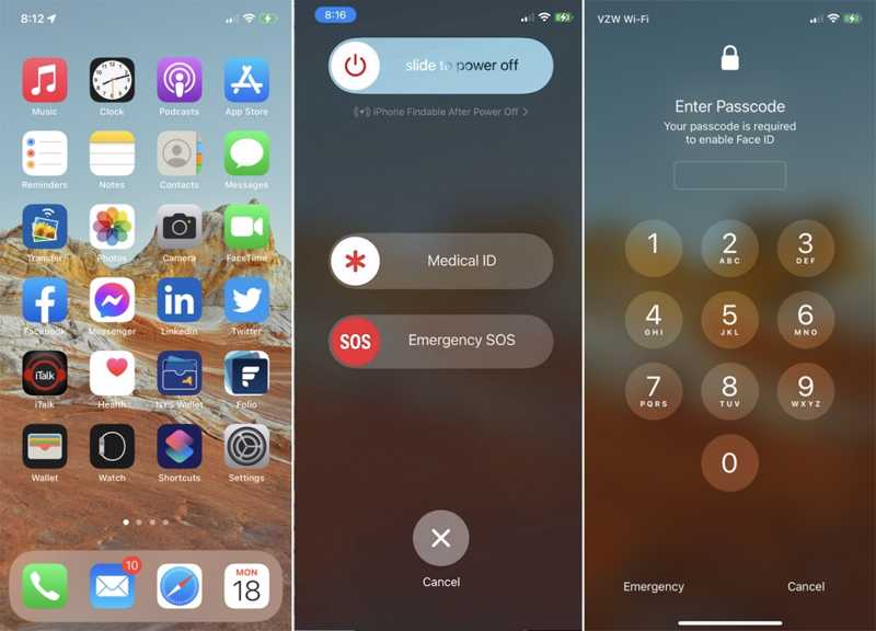 Face ID SOS deaktivieren