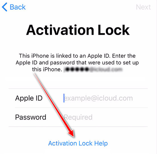 Activation Lock Help