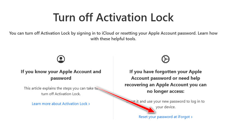Choose Reset Your Password At Iforgot