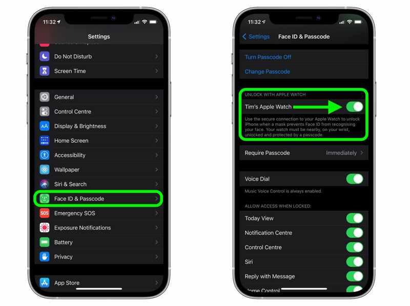 Disable Unlock With Apple Watch