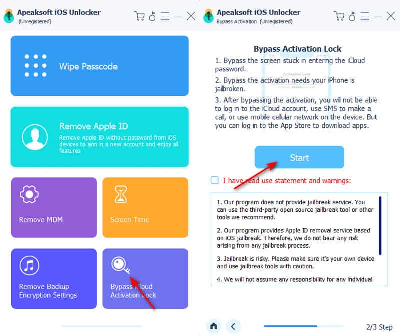 iCloud-Aktivierungssperre umgehen Start