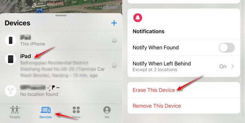 Wis dit apparaat om de iPad te ontgrendelen