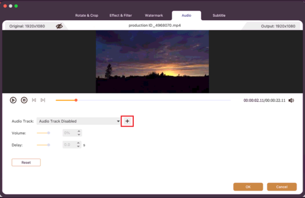 Add Audio Track Mac