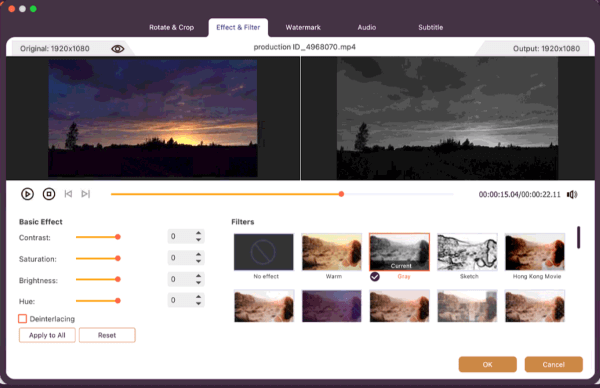 Adjust Video Effects On Mac
