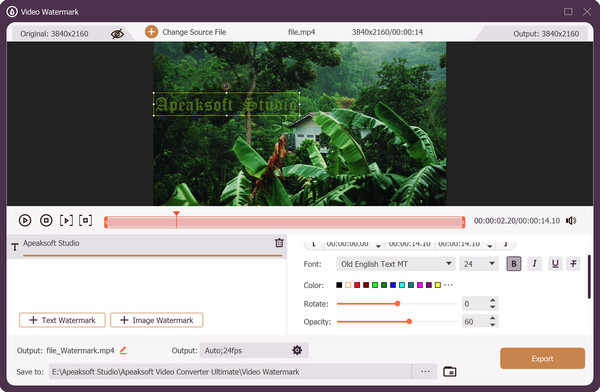 Add Custom Watermark
