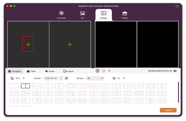 Add video Collage Mac