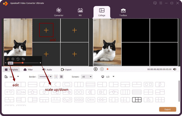 写真の設定を調整する