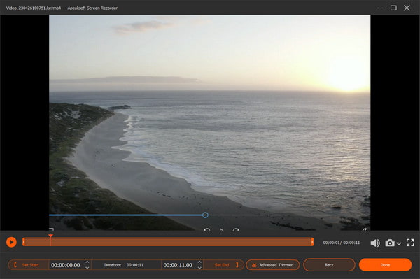 Apeaksoft Video Recorder Recordering