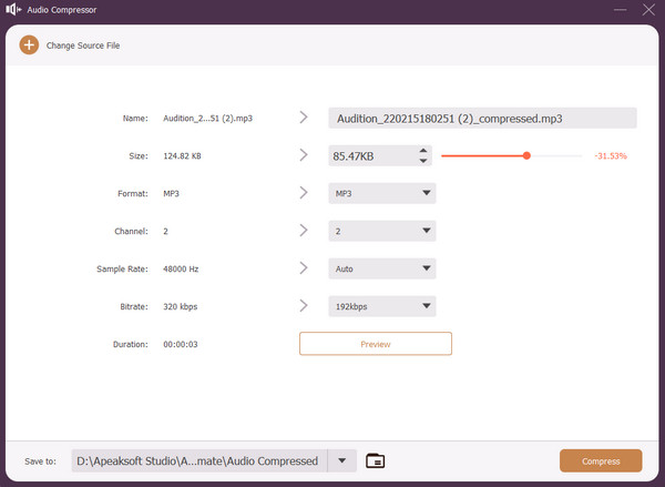 Compresseur audio Modifier