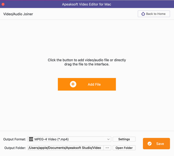 Video Audio Joiner Добавить Mac