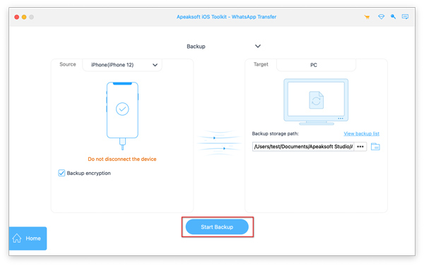 Δημιουργία αντιγράφων ασφαλείας iPhone Whatsapp σε Mac