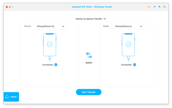 Verbind beide iPhone-apparaten