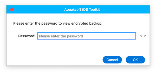 Enter Encrypted Password