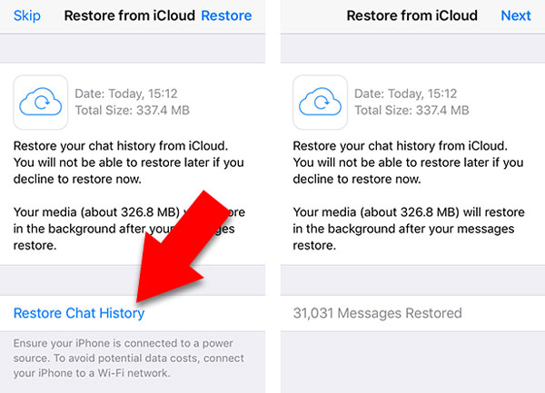 Restore WhatsApp Messages to new Phone