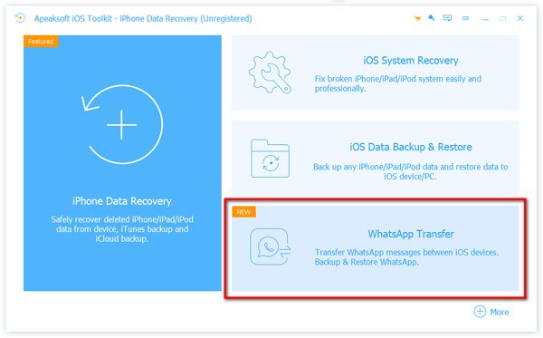 Recurso de transferência de Whatsapp