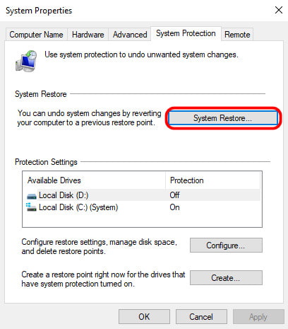 System Restore