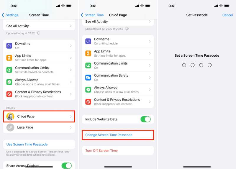 Восстановить экранное время пароль ребенка iPhone