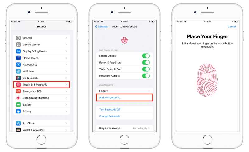 Add Fingerprint iPhone