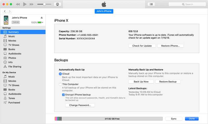 Restore iPhone