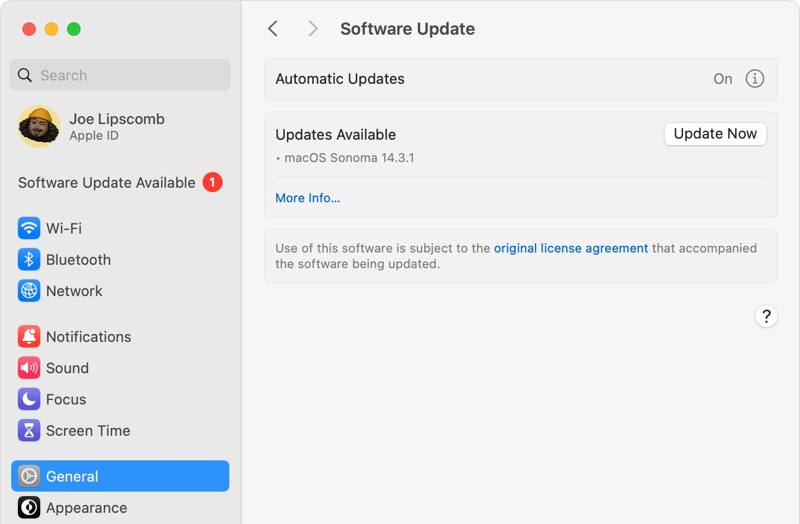 Software Update Mac