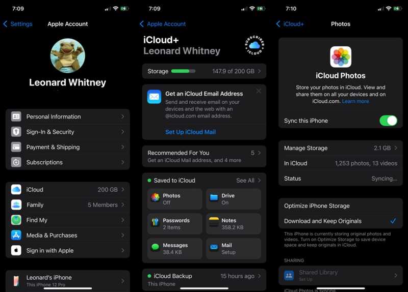 Backup Photos iCloud