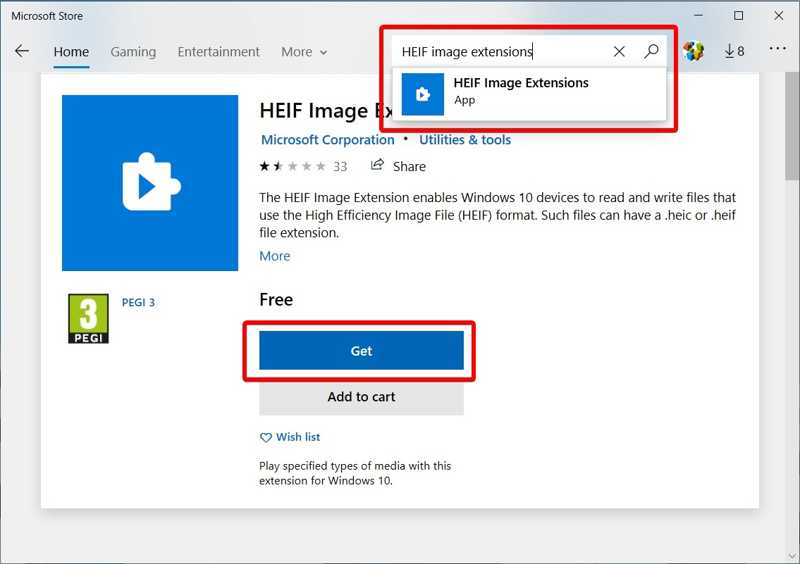 Heif iMage Extension