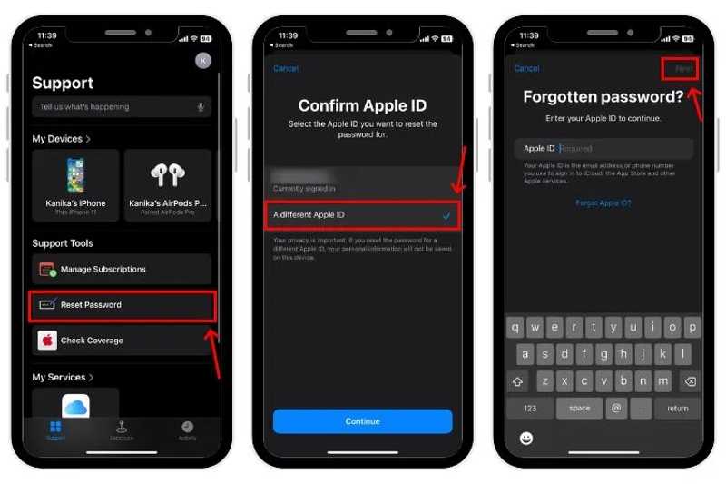 iCloudパスワードの回復 Appleサポート