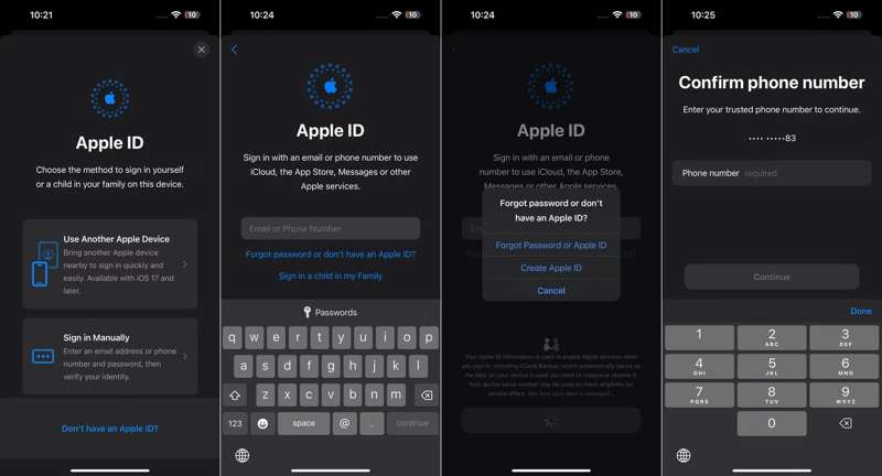 iCloudパスワードを回復する(新規)