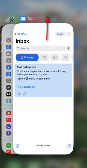 Restart Mail App