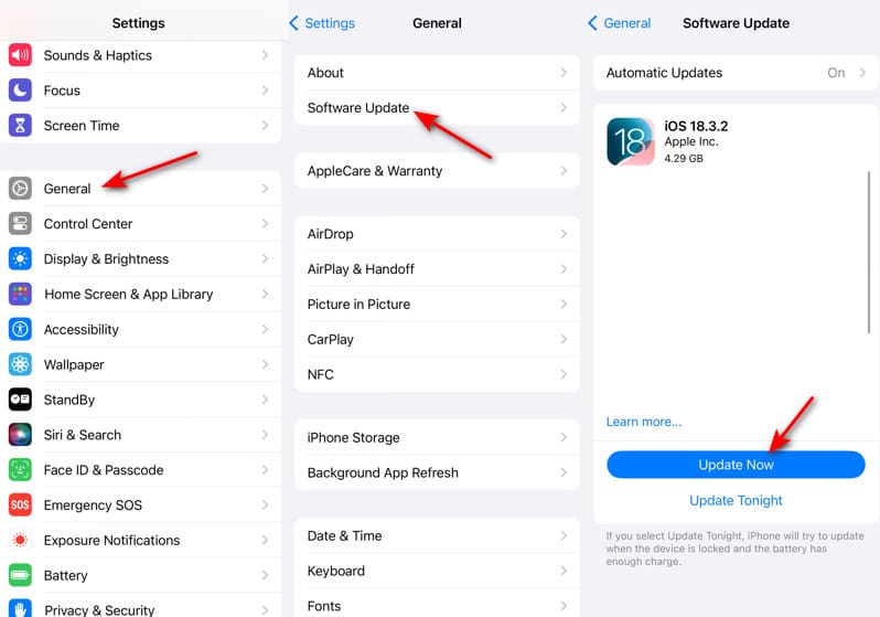 Update IOS