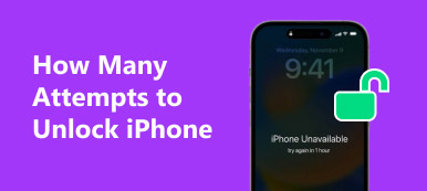 Hvor mange forsøk på å låse opp iPhone S