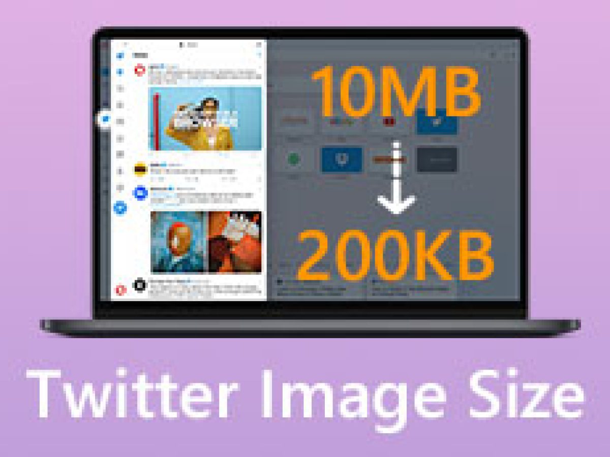 품질 저하 없이 Twitter 이미지 크기 압축