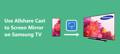 Utilice Allshare Cast para reflejar la pantalla en un televisor Samsung