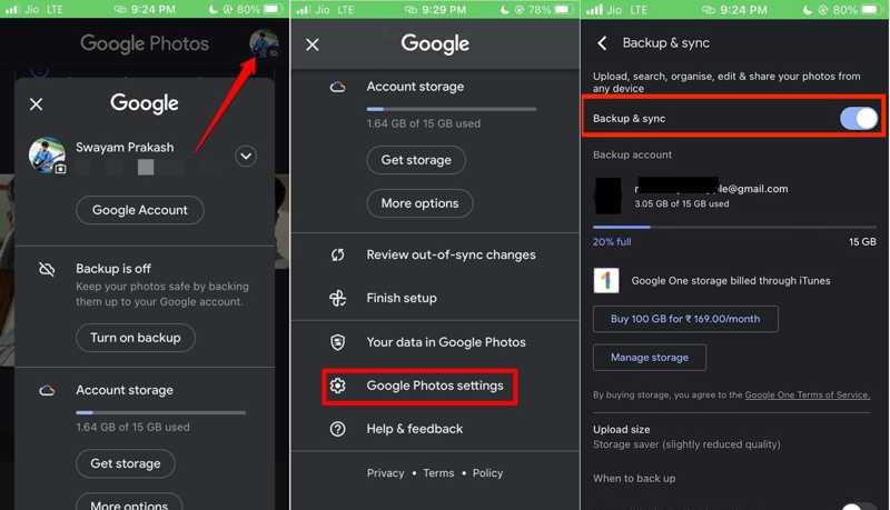 Backup Google Photos