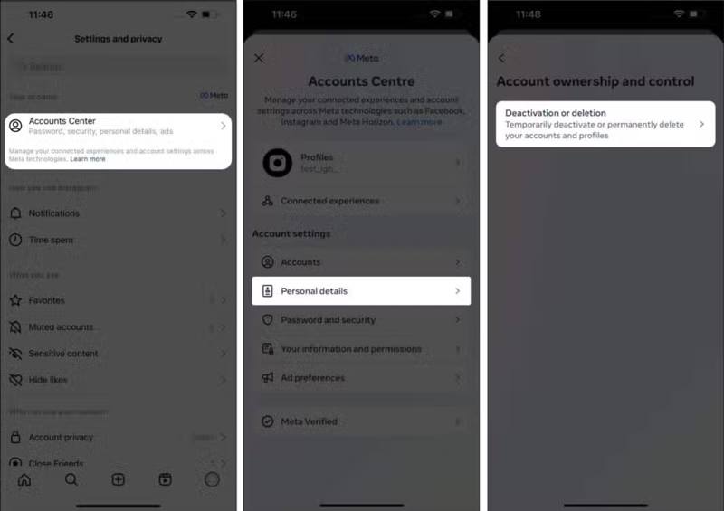 Delete Ig iPhone