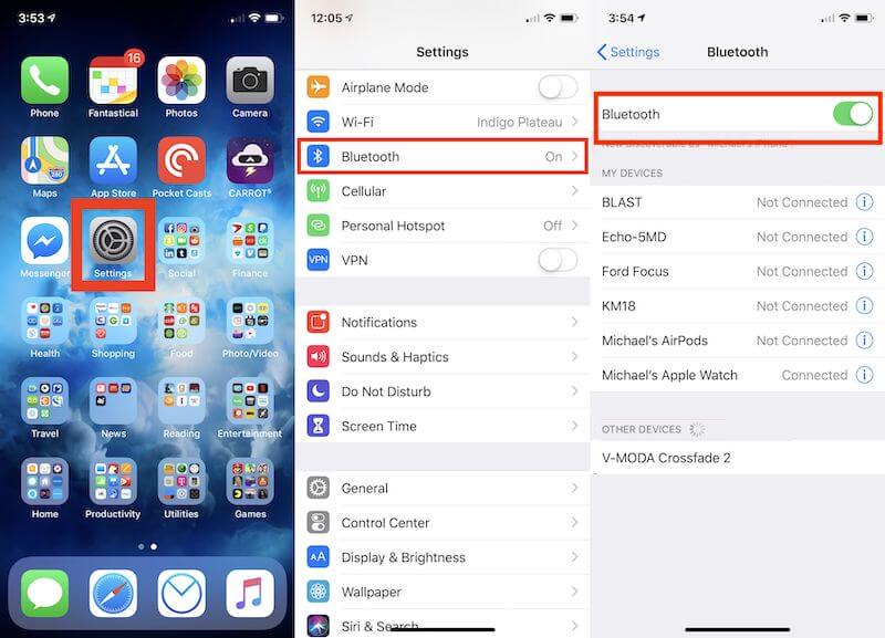 Monitor The Bluetooth Settings