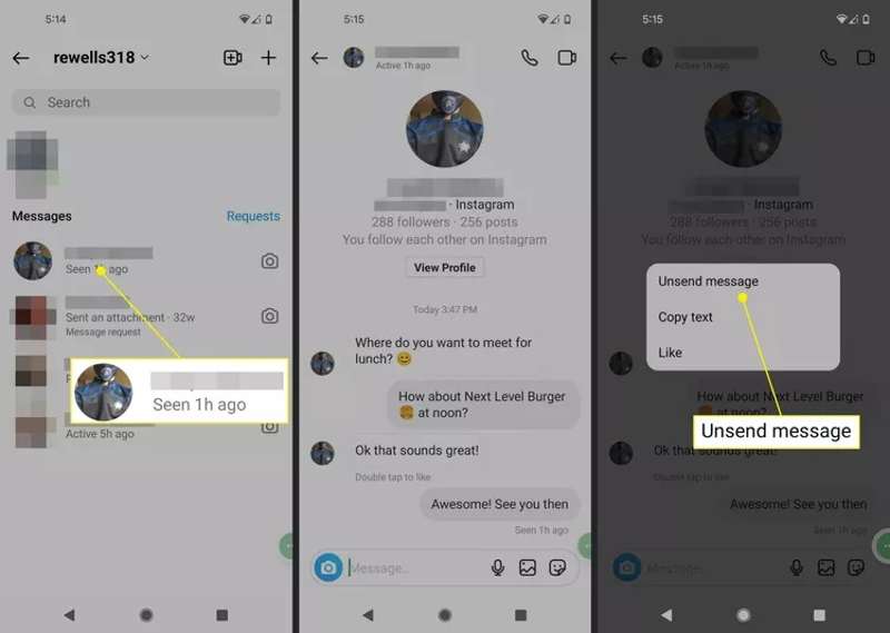 Unsend Message Ig Mobile