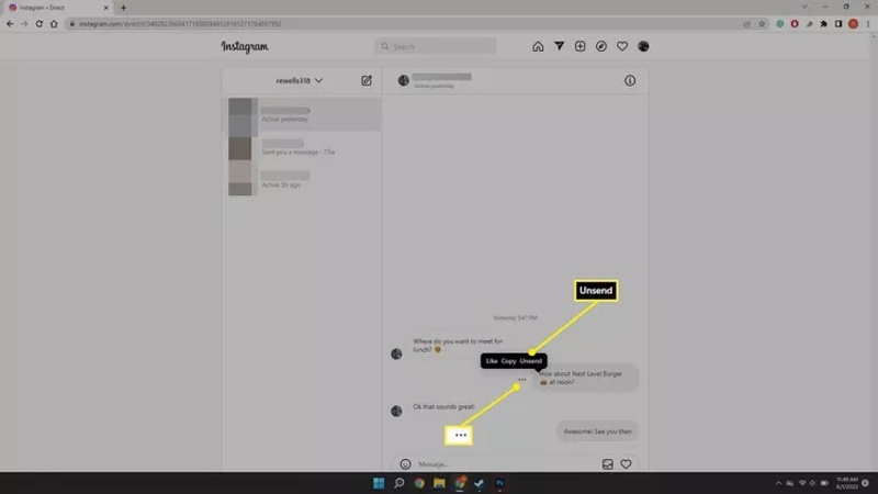 Unsend Message Ig Web