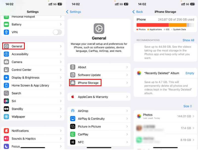 iPhone-Speicher löschen