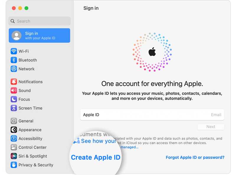 创建 AppleID Mac