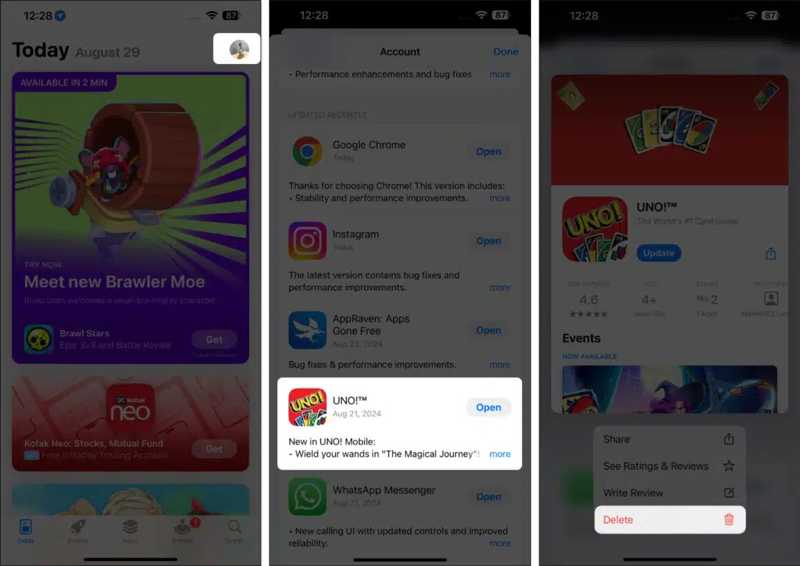 App löschen App Store