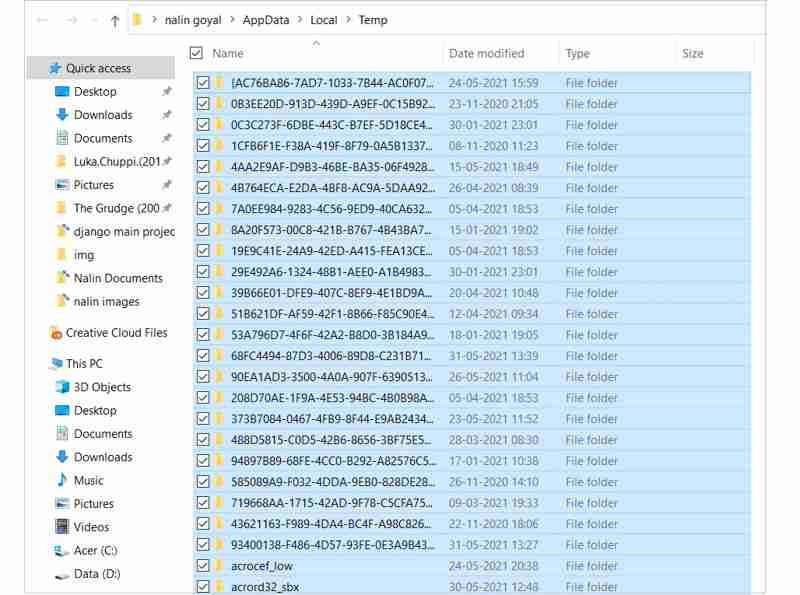 Delete Temp Folder