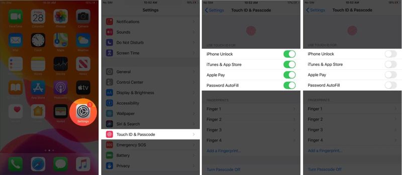 Disable Touchid