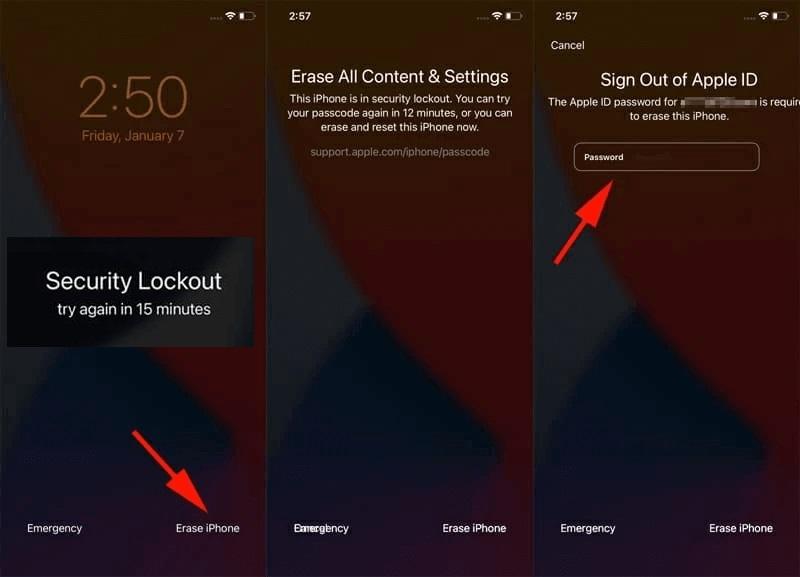 iPhone biztonsági zárolás törlése IOS16-ben