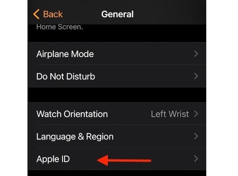 查找 Appleid Applewatch