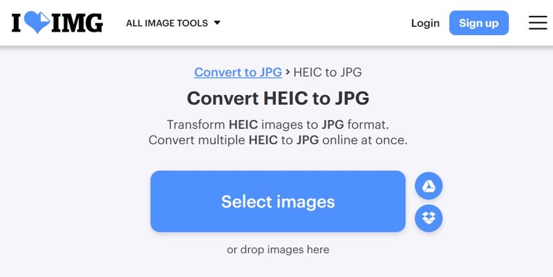 Μετατροπέας Heic Iloveimage
